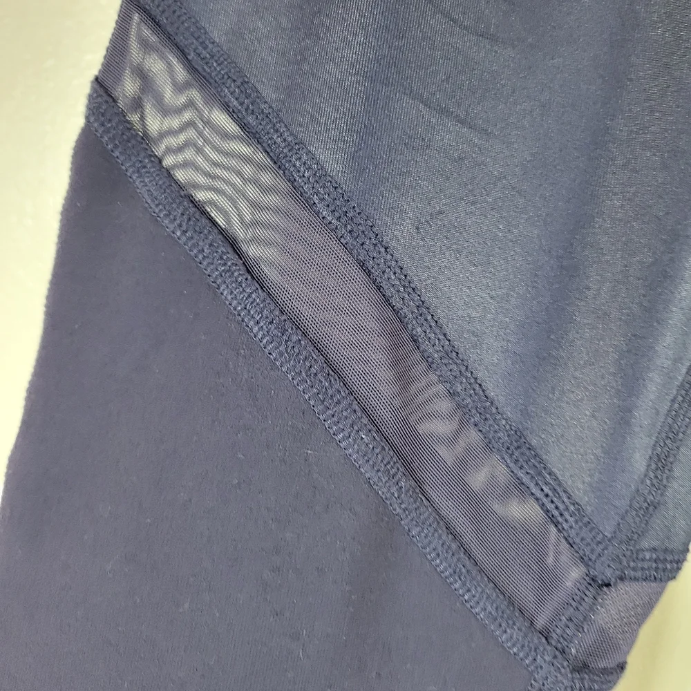 ALO Sheila indigo high waisted mesh inset yoga active work out leggings